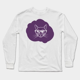 The cat in spectacles Long Sleeve T-Shirt